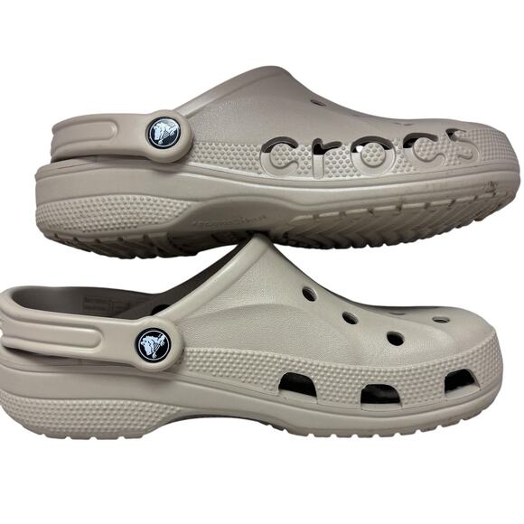 Preloved Crocs Baya Clog Lightweight Casual Size Mens 6, Womens 8 Cobblestone - Picture 1 of 7